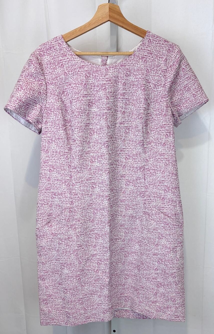 SOUTHERN TIDE Paislee Dress Short Sleeve Sheath Shift Radiant Orchid Size 10